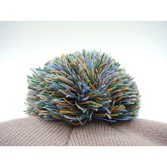 The North Face Unisex Adults Gray And Pastel Geo Print Ski Tuke V Beanie Hat OS - Picture 6 of 11